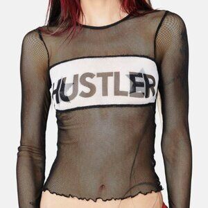 Dolls Kill x Hustler Mesh Top